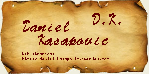 Daniel Kasapović vizit kartica
